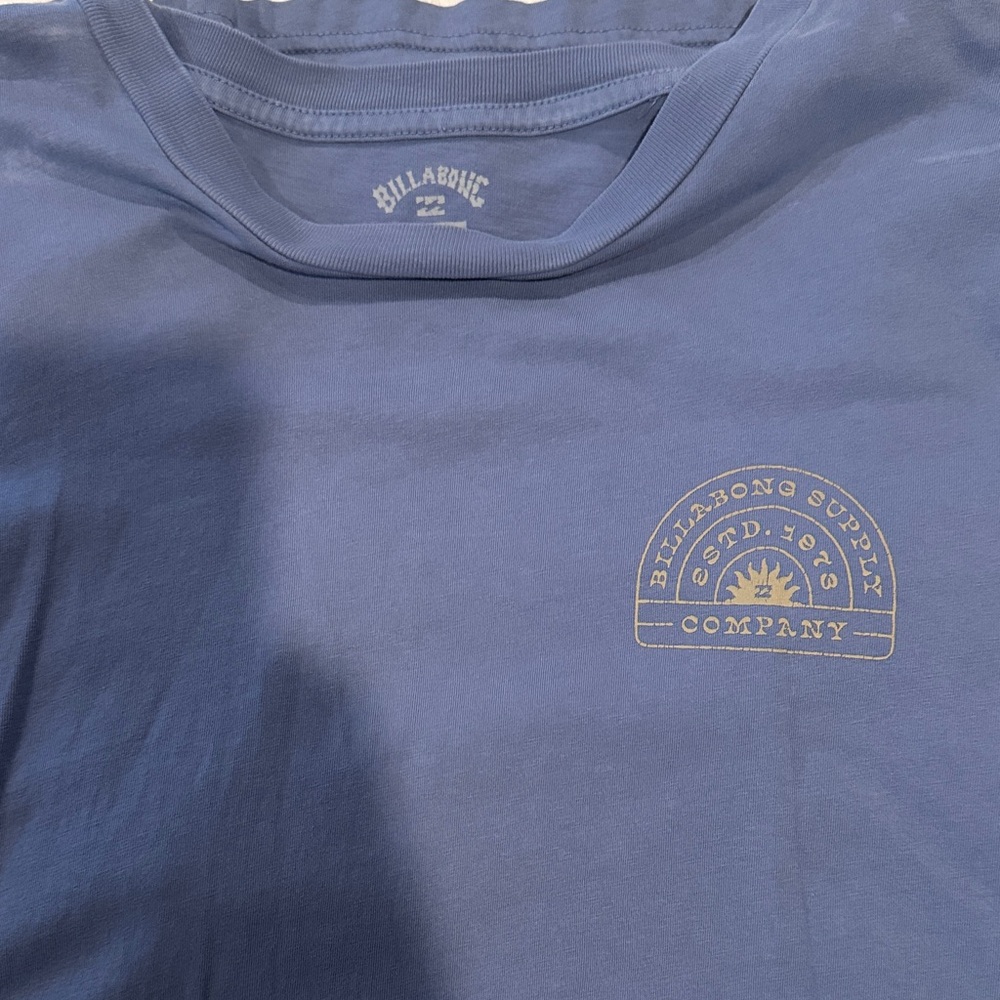 Billabong Navy Tee with Gold Logo